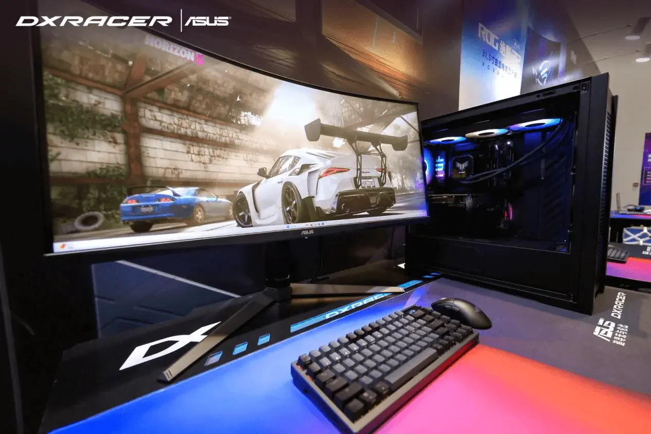 El escritorio gamer DXRacer Tidal Series desembarca en el “Hypergaming Cockpit” de ASUS