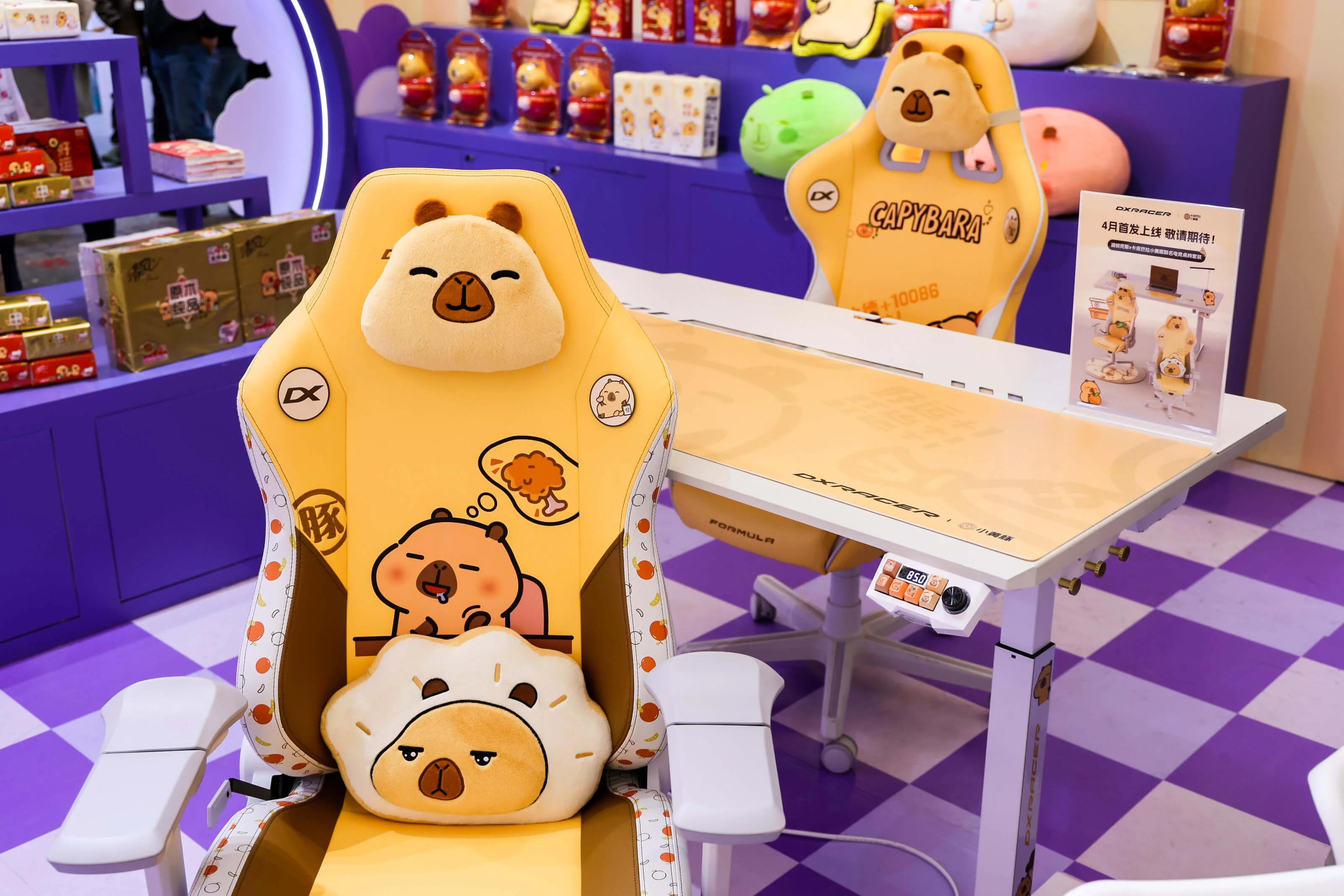 Las sillas gamer DXRACER × Capybara se presentaron en la 11.ª Exposición Internacional de la Industria de Licencias de Propiedad Intelectual de China (Shanghái)